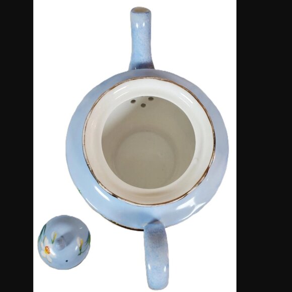 Vintage Royal Standard Staffordshire Blue Daffodil Teapot - Picture 6 of 12